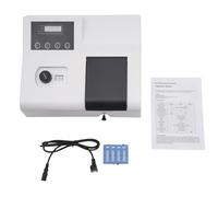 Portable Spectrophotometer, Digital Visible Laboratory Automatic Spectrometer with 350-1020nm Wavelength, LCD Display, High-Precision Spectrometer Tester for Analysis Research