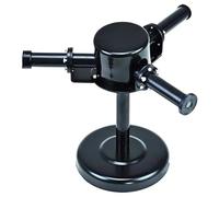 Portable Spectroscope Optical Experiment Teaching Aid with Round Base, 3-Tube Prism Beam Splitter for Spectrum Studies and Educational Use