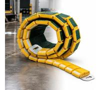 Portable Speed Bump 9.8ft / 3 Meters, Reflective Yellow Plastic Hump