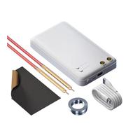 Portable Spot Welder 5000mAh with Remote Control, 650A Output for Mini Welding Machine, Supports Nickel Sheet & Stainless Steel Plate, Black White