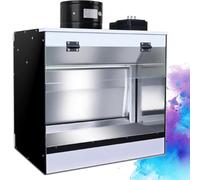 Portable Spray Paint Booth with Extra Filter, Airbrush Ventilation Booth for Hobby Model Crafts, 40x50x40cm