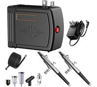 Portable Spray Pump Air Compressor Kit,Cake Spraying,Model Air Brush Nail Tool Set,Airbrush Air Compressor, Makeup Spray Gun with Connecting Pipe Connector