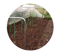 Portable Square Hoop Aluminium Cloche/Tunnel Kits Covered with Black Soft Butterfly Netting Includes Pegs & Clips