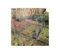 Portable Square Hoop Aluminium Cloche/Tunnel Kits Covered with Black Soft Butterfly Netting Includes Pegs & Clips