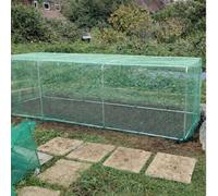 Portable Square Hoop Aluminium Cloche/Tunnel Kits Covered with Green Soft Butterfly Netting Includes Pegs & Clips