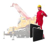 Portable Stabilizer Pads for Heavy Equipment and Vehicles - Prevents Sinking on Soft Ground