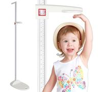 Portable Stadiometer Height Measurement Device, Professional Height Measuring Rod with Dual Scale Display 20-210cm/8-85inch, Wall Mounted Height Measure for Adults & Kids, Clinic School Home Use