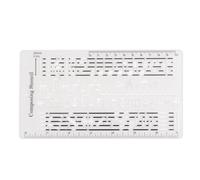 Portable Staff Drawing Ruler Composing Template Stencil Song Writer's Composing Notation Tool For Music Notes & Symbols Song Writer's Template Stencil