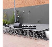 Portable Stage Platform for Events, Connectable Modular Stage Kit with Aluminium Riser & Locking Pins, Easy to Carry & Assemble Transport Folding Dj Stage(LxWxH 1x1x0.2M,1PC)