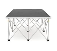 Portable Stage Platform for Events, Customizable Modular Stage Kit with Interlocking System, 4x4ft/3.3x3.3ft Foldable Music Stage Platform, Easy to Assemble(H 15.7in/40cm,LxW 3.3x3.3ft/1x1m)