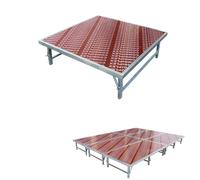 Portable Stage Platform, Heavy-duty Folding Stage Platform Modular Unit,1322lbs Capacity/㎡, for Church, Wedding, School Events, Celebration, Live Performance(1pcs,150x100x20cm)