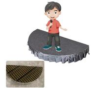 Portable Stage Platform Heavy Duty Half Circle Stage Platform Stand, Kids Speeches Classroom Stages for Event Organizers, 3.3' Modular Performance Safety Deck System