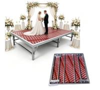 Portable Stage Platform, Portable Heavy Duty Foldable Stage Platform Based, Three Height Options Available, Quick Stage Setup Mobile Stage for Band Events School Drums Concerts Bars(40cm)