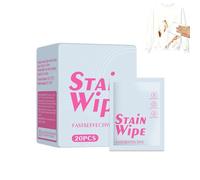 Portable Stain Remover Wipes,Instant Stain Remover Wipes for Clothes,Individually Wrapped Travel Spot Cleaner (1Box)