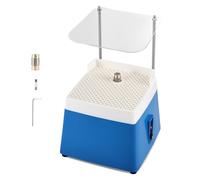 Portable Stained Glass Grinder with Acrylic Baffle,UK Plug Stained Glass Grinding Machine with 5/8" Grinder Bits,Glass Grinding Tools with 4200RPM for Jewelry,Ceramics,Electronic