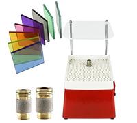 Portable Stained Grinder with Shield - Diamond Glass Art Tool for Precise Grinding, Includes Grinder Bits
