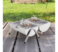 Portable Barrel Stainless Steel BBQ