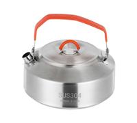 Portable Stainless Steel Camping Kettle, 1 Litre Capacity for Outdoor Cooking Boiling Water Tea Coffee Bushcraft Gear Hiking Accessories