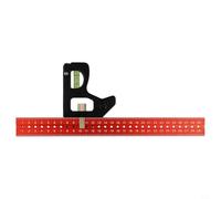 Portable Stainless Steel Combination Square with Adjustable Scale Groove for Accurate Marking and Measuring on Various Wood and Metal Projects (300mm)