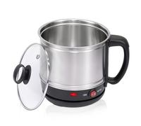 Portable Stainless Steel Electric Kettle, 2-in-1 Electric Cooker For Single Person, Mini Hot Pot For Noodles, Soup, Boiling Water, Home & Travel Use