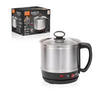 Portable Stainless Steel Electric Kettle & Cooker - 2-in-1 For Home, Single Serve, Noodles, Boiling Water