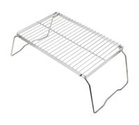 Portable Stainless Steel Folding Barbecue Grill Rack - Campfire Cooking Grate for Outdoor BBQ Picnic Camping - Compact Easy to Clean Durable & Lightweight