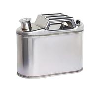 Portable Stainless Steel Fuel Canister with Oil Tube and Automatic Ventilation Nozzle for Camping and Car Use