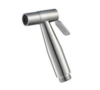 Portable Stainless Steel Handheld Bidet Sprayer - Brushed Finish Toilet Shower for Personal Hygiene & Cleaning - Ideal for Bathroom & Floor Use