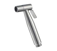 Portable Stainless Steel Handheld Bidet Sprayer Head - Brushed Finish Toilet Shower for Personal Hygiene, Pet Bathing, and Bathroom Cleaning Solutions