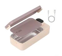 Portable Stainless Steel Lunch Box Featuring Built In Heating Element Smart Controls and Leak Proof Insulated Structure for Daily Use (A)
