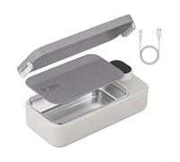 Portable Stainless Steel Lunch Box Featuring Built In Heating Element Smart Controls and Leak Proof Insulated Structure for Daily Use (B)