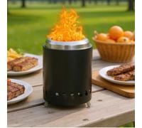 Portable Stainless Steel Smokeless Tabletop Fire Pit For Indoor & Outdoor Use