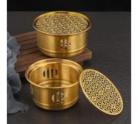 Portable Stainless Steel Tea Warmer Pot Base Featuring Ventilation and Candle Heat Source for Long Lasting Warmth in Home or Commercial Settings (A)