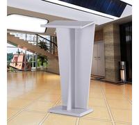 Portable Stand - MDF with High Bookend Design, Stable Floor Pulpit, Wide Reading for Public Speaking, Conference & Events