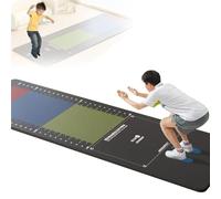 Portable Standing Long Jump Test Mat, Non Slip Shock Absorbing Training Pad, Standing Long Jump Mat for Kids Adults, with Storage Bag, for Gym, School, Home, Indoor Outdoor