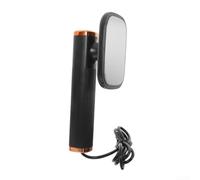 Portable Steam Iron Handheld Mini USB Powered with 180 Degree Rotatable Head for Travel and Home Use Wrinkle Removal on Various Clothing (black)
