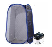 Portable Steam Sauna, Full Body Personal Home Spa, Foldable Panoramic Saunas Tent with 4L & 1500W Generator(Sauna Set Blue)