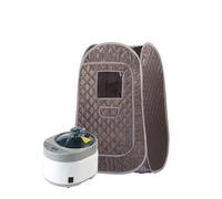 Portable Steam Sauna Full Body Personal Home Spa Foldable Saunas Tent with 4L & 1500W Generator(Khaki Set)