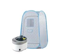 Portable Steam Sauna Full Body Personal Home Spa Foldable Saunas Tent with 4L & 1500W Generator(Silver Set)