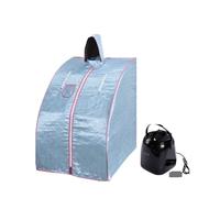 Portable Steam Sauna nerator Room, 2.0L Steamer Pot Slimming Bath SPA Strong Stainless Steel Metal Bracket for Home Use(Blu)