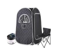 Portable Steam Sauna Personal Home Tent with 4L 1400W Generator Remote Control & Foldable Chair Indoor Spa