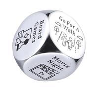 Portable Steel Dating Night Dices Enhances Your Romantics Evening Plan for Boyfriend Girlfriend Wife Husband Couples Dating Night Dices