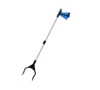 Portable Steel Grabber Reacher Tool for Trash Collection, Strong Object Retrieval Aid for Shops and Shelves, Essential Reaching Aid (Blue)