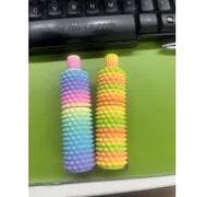 Portable Stim Tool, Pocket Mini Fidget for Adults, Pain Stim Fidget, 3D Printed Venting Key Pendant, Spiky Grippie Stim Keychain for Anxiety Relief Positive, Novelty Gifts (2PCS-B)