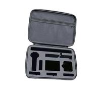 Portable storage bag for action camera carrying case with mesh pocket design and easy accessory organization