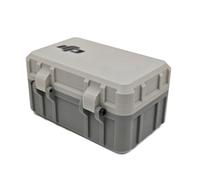 Portable Storage Box for DJI Osmo Action 5 Pro Action 4 Action 3, Shockproof Anti Drop 3D Printed Carrying Case with Filter and Battery Compartments for Sports Camera Accessories (White + Grey)