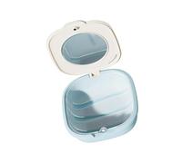 Portable Storage Box with Secure Lid for Travel Compact Brace Accessories Clear Aligner Organizers Invisible Case Aligner