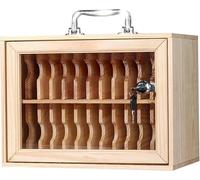 Portable Storage Locker for Mobile Phones, Transparent Safe with Numbered Lock, Ideal for Schools, Exams, and Workplaces - Secure and Convenient Storage Solution