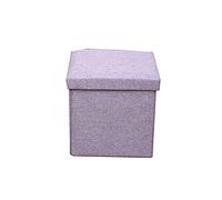 Portable Storage Ottoman Bench - 40x25x25cm Footrest for Living Room, Sofa, Office & Dorm - Comfortable Soft Lid, Ideal Dog Rest & Stylish Home Accessory