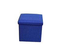 Portable Storage Ottoman Bench 40x25x25cm - Soft Footrest for Living Room, Sofa, Office, Dog Bed, Dorm Accessory - Comfortable Lid Cover for Cozy Seating